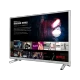 Arçelik A55L 8860 5S Ultra HD 4K LED televizyon, gümüş çerçevesiyle Netflix ekranı açık halde duruyor