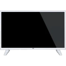 SEG 32SCH5620W HD Ready LED TV, beyaz çerçeveli ve ayaklı televizyonun önden görünümü