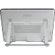 MSI PRO 16 Flex 8GL-019XTR beyaz masaüstü bilgisayarın havalandırma ızgaralı arka görünümü