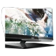 Philips 42PFL6007K Full HD LED televizyon, ekranda dalga manzarası ve siyah renk tasarım görünümü