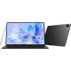 Huawei MatePad Pro 12.6 Yeni siyah tablet, ön ekran ve arka kasa görünümüyle canlı uygulama arayüzü sunar.