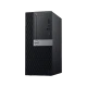 Dell OptiPlex 5060 siyah masaüstü bilgisayar kasasının ön ve yan panel görünümü