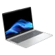 HP OmniBook 3 AI 15-fn0001nt açık gri iş ve ofis laptopu, önden açık ekran ve klavye görünüyor