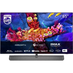 Philips 65OLED937 Ultra HD 4K OLED televizyon, canlı deniz temalı ekran görüntüsü ve 65 inç ekran
