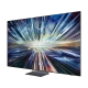 Samsung 75QN900D QLED Ultra HD 8K TV ekranında renkli ışık efekti, genel siyah tasarım görünümü