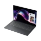 Dell XPS 14 DA14260-UX7321WP gri iş ve ofis laptopu; renkli ekran ve entegre klavye görünüyor