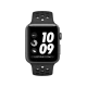 Apple Watch Nike+ Series 3 GPS 42 mm uzay grisi akıllı saat, antrasit siyah Nike spor kordonuyla