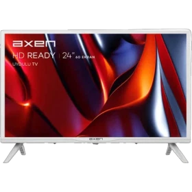 Axen AX24LED09-B 24 inç HD Ready LED televizyon, beyaz çerçeveli ve ayaklı tasarım