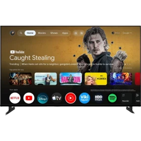 Arçelik A 755 D Ultra HD 4K TV, Google TV arayüzü açık şekilde önden görüntüleniyor.