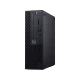 Dell Optiplex 3070 N506O3070SFF_U siyah kompakt kasa masaüstü bilgisayarın ön ve yan görünümü