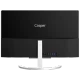 Casper Nirvana AIO A560 A56.1035-BE00R-V siyah masaüstü bilgisayarın arka görünümü ve beyaz standı