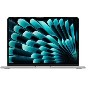 Apple MacBook Air M5 10CPU 8GPU 13.6 inç laptop, gümüş renk ön görünüm ana ürün sunumu