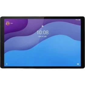 Lenovo Smart Tab M10 HD 2.Nesil TB-X306FA açık gri tablet ekranında 10:08 zamanı görünüyor