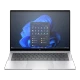 HP EliteBook 1040 G11 9G0J6ET gümüş ultrabook laptop; açık ekranında Windows arayüzü görünüyor.