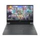 HP Victus Gaming 15-fa2020nta14 C21SHEAA14 koyu gri oyuncu laptop; oyun ekranı açık, klavye ve touchpad görünüyor