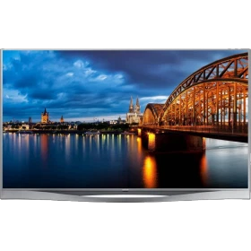 Samsung 55F8500 55 inç Full HD FHD LED televizyon ekranında gece köprü manzarası, genel renk