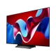 LG OLED55C46LA Ultra HD 4K OLED televizyon; renkli soyut ekran tasarımı, ince çerçeveli tasarım.