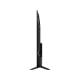 TCL 55V6B Ultra HD 4K LED televizyon siyah renk yan görünüm, bağlantı portları görünür