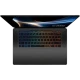 MSI Stealth A16 AI+ B3WH-011TR siyah oyuncu laptop, arka aydınlatmalı klavye görünümü.