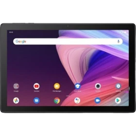 TCL Tab 10 FHD siyah tablet ekranında Google arama ekranı ve uygulama simgeleri görünüyor.