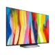 LG OLED77C24LA OLED Ultra HD 4K TV, renkli canlı ekran ve şık tasarım, genel renk görünümü