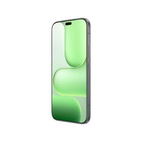 Siyah Honor 600 Lite akıllı telefon, ince çerçeveli ekranı ve yandan görünen düz kenarlı tasarımıyla