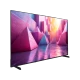 Vestel 75UA9740 Ultra HD 4K LED televizyon, pembe geometrik manzara gösteren ince siyah ekran