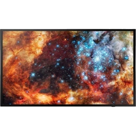 Samsung DB49J Full HD FHD LED televizyon, genel renkli düz ekran üzerinde uzay temalı canlı görüntü