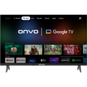 Onvo 32OVPROHF9000H HD Ready LED televizyon, siyah çerçeveli ekranda Google TV arayüzüyle