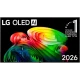 LG OLED65B65LA Ultra HD 4K OLED televizyon vitrin görseli, siyah ekranda renkli 3D renk efektleri
