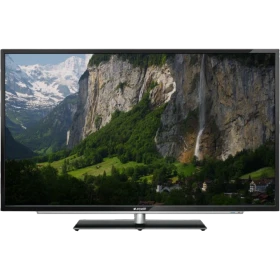 Arçelik A39-LB-M330 Full HD LED televizyon, dağ ve şelale manzarası gösteren siyah ekranıyla