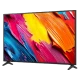 LG 55QNED70A6A Ultra HD 4K QNED televizyon ekranında canlı renkli grafikler, genel siyah tasarım