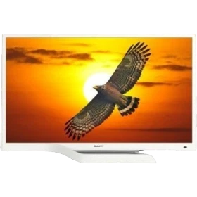 Sunny Aspendos 32 inç beyaz HD Ready uydu alıcılı televizyon, ekranda gün batımında uçan kartal