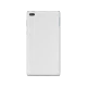 Lenovo TAB 7 Essential beyaz tablet arka görünüm, tek parça gövde ve kamera detayı görünüyor