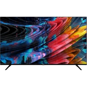 Vestel 70U9600 Ultra HD 4K LED televizyon, renkli soyut ekran içeriğiyle önden görünüm