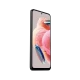 Xiaomi Redmi Note 12 siyah akıllı telefon, ön yüz ekran ve ince çerçeve tasarımıyla açılı görünüm