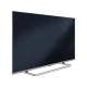 Grundig 75 GJQ 9400 A Ultra HD 4K TV, ince çerçeveli siyah LED televizyon ve metal ayak tasarımı