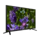Grundig 32 GCH 6730B HD Ready LED TV, mor çiçek görüntüsü gösteren siyah çerçeveli televizyon