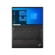 Lenovo ThinkPad E14 G7 21SX007DTX FR95 siyah iş ve ofis laptopu, açık ekranlı önden görünüm