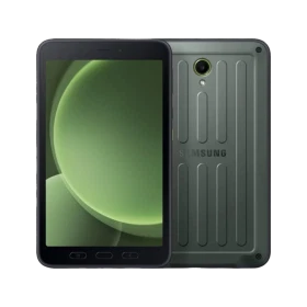 Samsung Galaxy Tab Active5 5G oyuncu tableti, yeşil renkli ön ve arka görünüm, 8 GB 128 GB