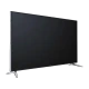 Vestel 65PF7575 Full HD FHD LED televizyon, siyah ekranı ve ayaklı tasarımıyla önden çapraz görünüm