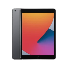 Apple iPad 8 gri tablet, 3 GB RAM ve 128 GB depolama, 4G destekli öğrenci kullanımı için vitrin görünümü