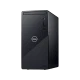 Dell Inspiron 3881 B40F82GTXN masaüstü bilgisayar, siyah kasa ve ön panel bağlantılarıyla görüntüleniyor