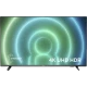 Philips 75PUS7906 Ultra HD 4K LED televizyon; ambilight ışıkları ve 4K UHD HDR yazısı ekranda görünüyor