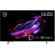 Beko B 1265 C AI Ultra HD 4K TV, siyah çerçeveli ekranında renkli ışık efektleriyle gösteriliyor