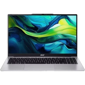 Acer Aspire Lite AL15-71P-51ARA26 gümüş iş ve ofis laptopu, açık ekranlı ön görünüm