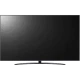 LG 75UR81006LJ Ultra HD 4K LED Televizyon, genel siyah ekranda şık tasarım görünümü