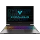 Casper Excalibur G870.1362-CXA0X-C koyu gri oyuncu laptop; RGB arka planlı ekran ve açık klavye görünümü.
