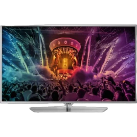 Philips 55PUS6551 Ultra HD 4K LED televizyon, genel renk; kalabalık konser sahnesi ekranda görünüyor