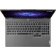 Gri Lenovo LOQ 15IRX9 83DV011GTR K5 oyuncu laptop, açık ekran ve tam klavye düzeniyle üstten görünüm